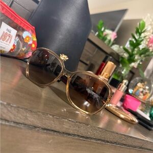 Coach Y2k Gold Sunglasses